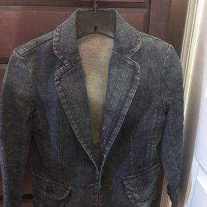 Express denim blazer